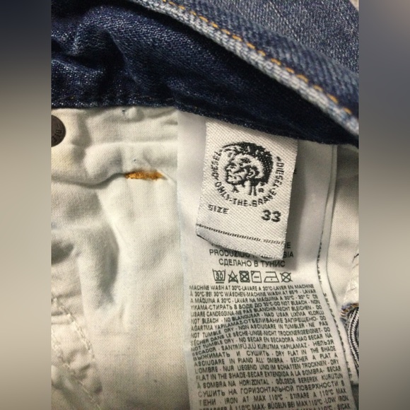 Diesel Men MHARKY-B Slim Skinny Jeans 33W 32L NWOT - Picture 7 of 10